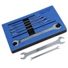 Ultra Thin Ratcheting Action Spanner Wrench Set Double Ended 6