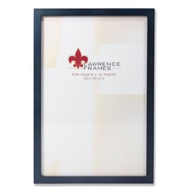 Lawrence Frames Blue Wood Picture Frame, Gallery Collection, 8 by 12-Inch