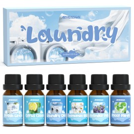 ARVIDSSON Laundry Collection Essential Oil Set, Natural Clean Essential Oils for Diffuser, Use with Wool Dryer Balls - Fresh Linen, Citrus Clean, Laundry Day, Chamomile Bliss, Lavender Field, Minty