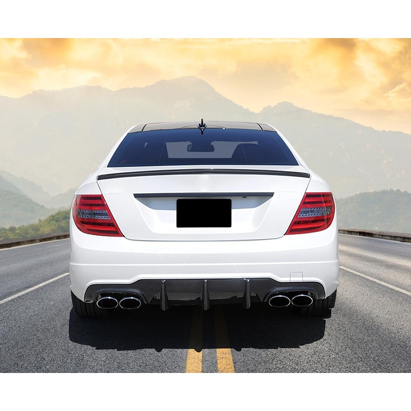 Rear Diffuser Compatible with 2012-2014 Mercedes W204, C-Class AMG Style