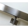 Stainless Steel Handrail Wall Bracket Square for Flat Bottom Tube