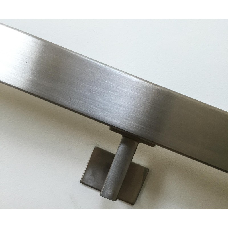 Stainless Steel Handrail Wall Bracket Square for Flat Bottom Tube