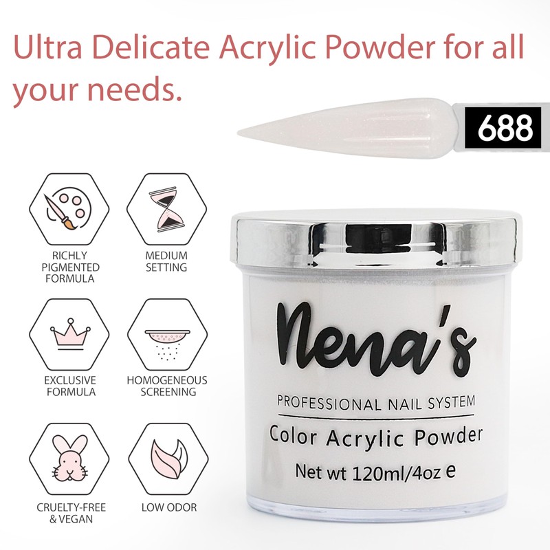Nena's Superior Sculpting Powder Professional Acrylic Nail System wide color