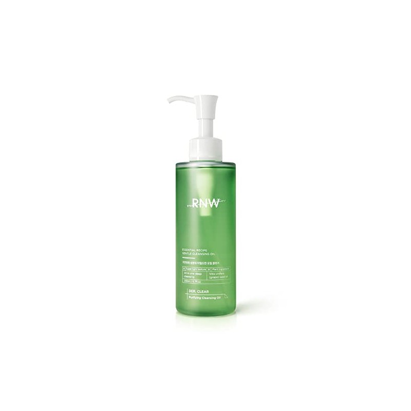 RNW DER. Aceite de limpieza purificante transparente, 200 ml