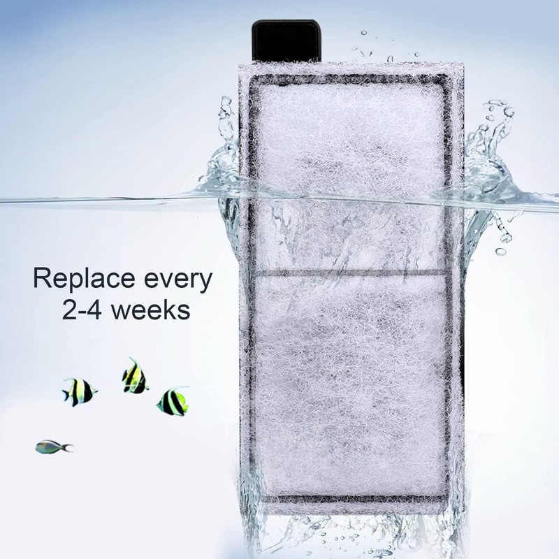 AQQA 8 Pack Aquarium Filter Cartridge Replacement Fish Tank Filter