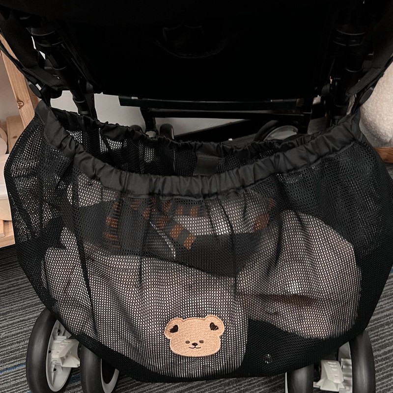 Storage Bag Polyester Fiber Waterproof Multifunctional Stroller Organizer Diaper Bag