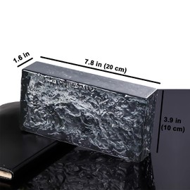 Yutianli Black Transparent Ice Crystal Patterned Glass Blocks Wall Decor Solid Rectangular Glass Bricks Used as Partition Walls Accent Wall