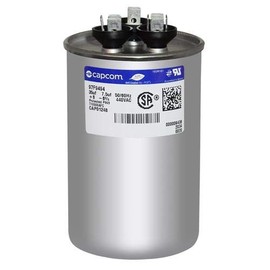 35/7.5 x 440 / Genteq GE Replacement OEM Round Capacitor - 97F9494, JC1536060, CPT01248