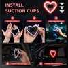 DICIMITH Solar Power Heart Light for Car, 1PCS