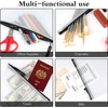 20-Piece Plastic Wallets Zip Lock Folders, Waterproof Zipper Document Pouch