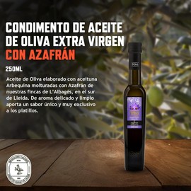 Pons Condimento de aceite de oliva extra virgen con azafrán - Importado de España - Mejora el Sabor con Beneficios para la Salud - 250 ml