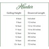 Hunter 26317 24-Inch Downrod, White