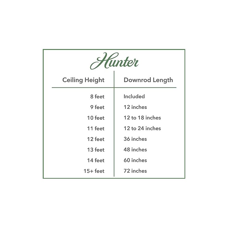 Hunter 26317 24-Inch Downrod, White