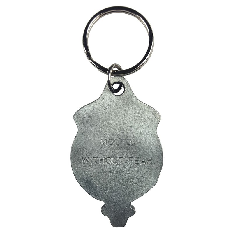 Sutherland Solid Pewter Scottish Clan Crest Key Chain/Key Ring