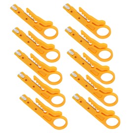 Network Wire Stripper, 10Pcs Mini Wire Stripper, for CAT‑5,CAT‑5e and CAT‑6 Data Lines Electricians Hand Tools Cables with a Diameter of 5-6.2mm