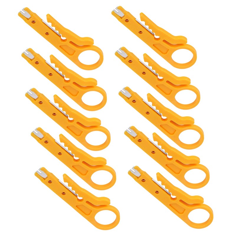 Network Wire Stripper, 10Pcs Mini Wire Stripper, for CAT‑5,CAT‑5e and