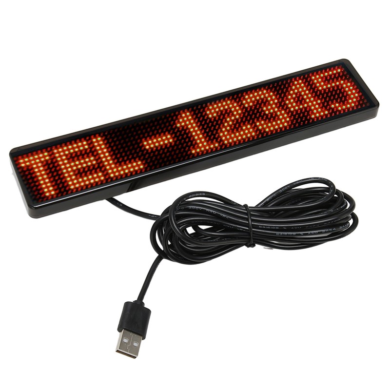 LED Matrix Panel 12x72 Dots Bluetooth APP Control Programmable Scrolling