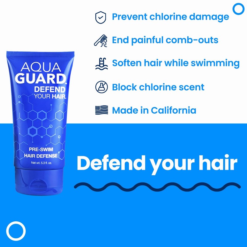 AQUA GUARD Pre-Swim Hair Defense | Protect Hair Before You