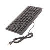 Computer Keyboards Ergonomic Design UltraThin Mini Durable Wired 78 Keys