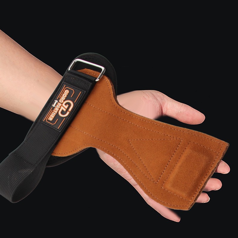 Cowhide Gymnastics Hand Grips for Pull Up Weight Lifting Fitness