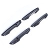 8pcs Smart Exterior Door Handle Cover Trim Carbon Fiber Style