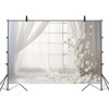APROPHIC 2.1 x 1.5 m Photo Background, White Curtains with
