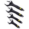 Sharp-tec Adjustable Spanner Set, Wide Jaw Opening Adjustable Wrench, Heavy-Duty