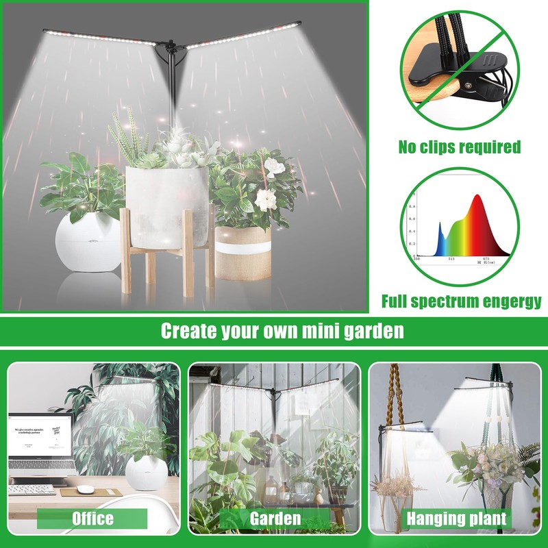 bodkar Plant Grow Light, Plant Lamp for Indoor Plants Growing,