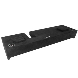 NVX VE-FRD-150CECG12-D10S | Custom Fit Dual 10" Sealed Down-Firing Empty Subwoofer Enclosure | Fits 2009-2018 Ford F-150 Super Crew & Super Cab | 3/4" MDF, Premium Carpet, 2.1 cu. ft. Volume