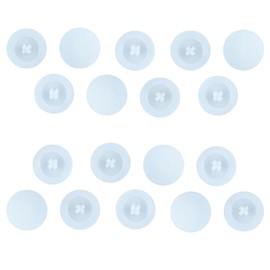 Qrity 50PCS White Screw Cover Caps, Diameter 12MM Plastic Cross Head Screw Cover Caps, Snap-In Cover Caps Fit Phillips Screw, Screw Decorative Covers for Furniture, Wardrobe, Cabinet Shelf