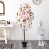 Nearly Natural 5ft. Cherry Blossom Artificial Tree, Pink