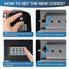 NBYT Portable Combination Lock keybox, Forgotten code can be found,For