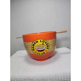 Mad Engine Maruchan Ramen Noodle Bowl W Chopsticks Chicken "Ramen Lovers Club" New