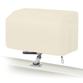 Boat Grill Cover 900D heavy duty tear-resistant Rectangular Marine Grill Cover for The Magma Products Cabo, Adventurer Marine Series Grill,with The 9"x18" Grilling Surface (Beige)