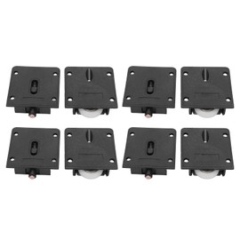 Moofey 4 Pairs 25 mm Closet Door Rollers, Sliding Cabinet Door Hardware, Closet Cabinet Wardrobe Sliding Pulley for Furniture