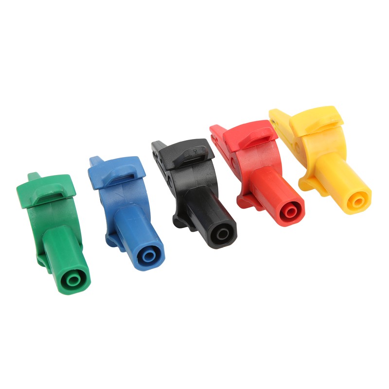 5Pcs/Set Battery Electrical Test Clip 10A 600V‑1000V Multicolor Portable Safety