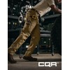 CQR Men's Flex Ripstop Work Pants, Water Resistant Tactical Pants,