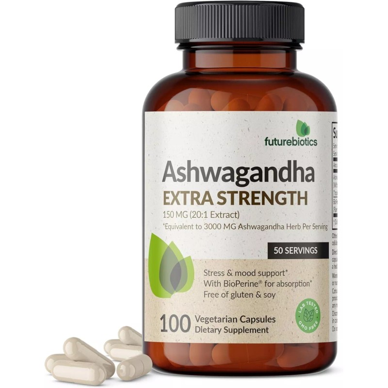 Stress & Mood Support Cápsulas naturales para los nervios la