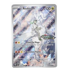 Pokemon - N’s Reshiram 167/159 Stamped Promo - Journey Together – Box Topper – Illustration Card - Foil