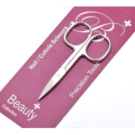 Nail Scissors for Women & Men use for Manicure Pedicure Hair & Beard Grooming. Professional Stainless Steel STRAIGHT, CURVED, ARROW POINTED Scissor for Nails Cuticle & Hair Removal. (Straight 9cm)