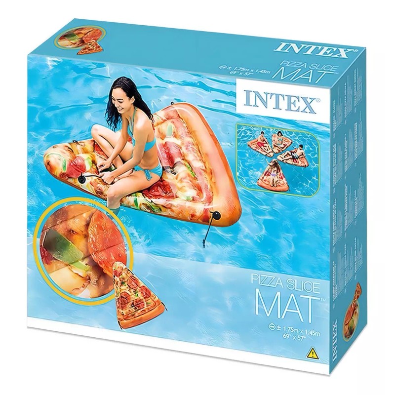 Intex Colchoneta Inflable Porción De Pizza 175x145 Cm. Intex