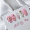 [Handmade Nail Tips] Love Love Pop Nails - Mini Oval