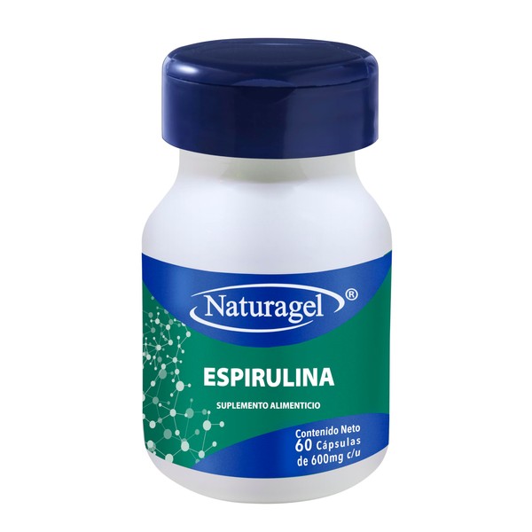 ESPIRULINA | Alga Espirulina | 60 Capsulas | Antioxidante Marino