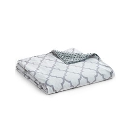YnM Fuzzy Duvet Cover for Weighted Blankets (Lattice Scroll 41''x60'')