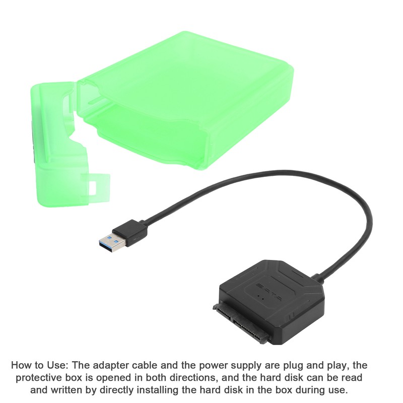 Hard Disk Adapter Cable HDD/SSD Converter Cord with Power Supply