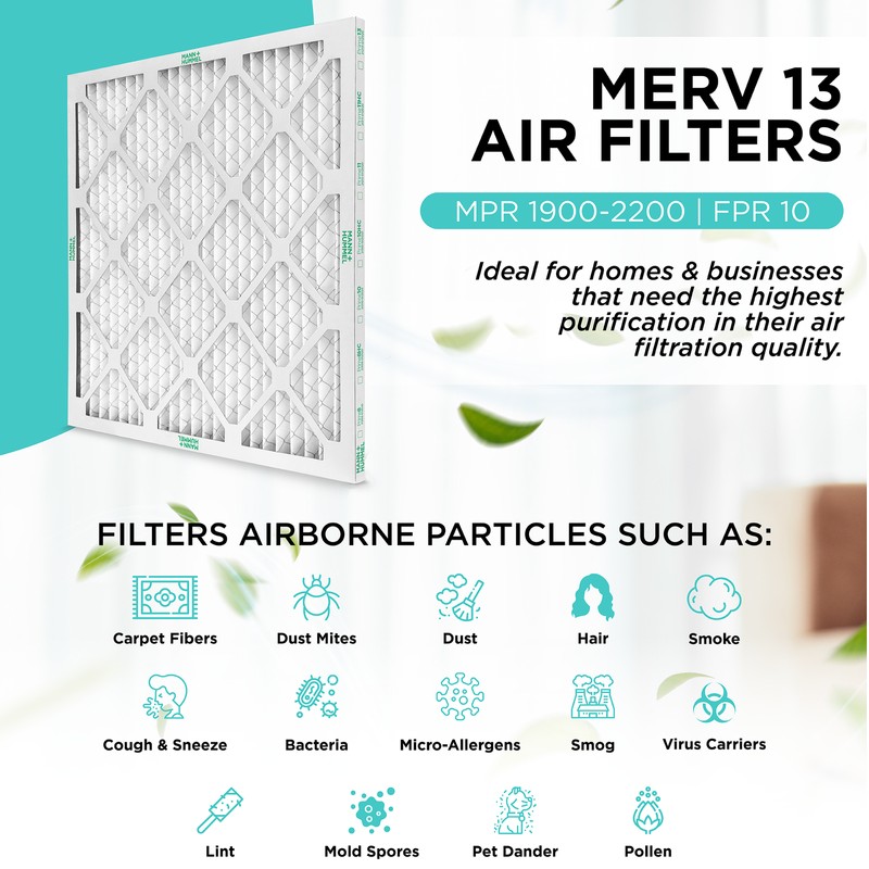 Mann+Hummel 16x20x1 MERV 13 Pleated Air Filters by Mann+Hummel. 4