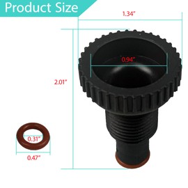 EXQUIPLEM 273512 Air Bleeder with O-Ring Replacement for Triton R100C，TR100C, TR140C, and C-3 Pool & Spa Sand Filters – Aftermarket Part.