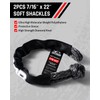 7/16'' x 30ft Tow Rope, UHMWPE Heavy Duty Offroad Snatch