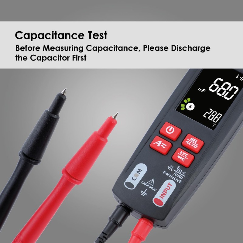 KATSU Digital Multimeter U Shape Clamp Meter 9999 Counts Portable