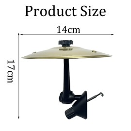 Mini Cymbal for Car, Car Cymbal for Music Lovers, Creative Car Accessory for Drummers, Fun In-Car Entertainment During Traffic Jams, Easy to Install on Air Vents